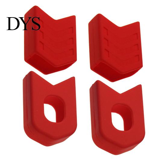 Silicone Shield 1 Pair Bicycle Crank Protector MTB Mountain Bike Crankset Caps Guard Anti-Scratch High Strength Arm Boots Protective Gear Road Cycling