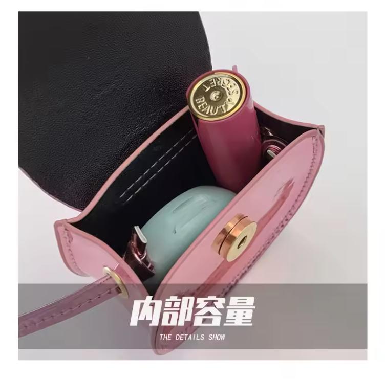 Small Shoulder Bag Cute Coin Key Earphone Case 2025 Summer New Mirror Lipstick Purse Mini Pu Crossbody Bag for Girls Kids