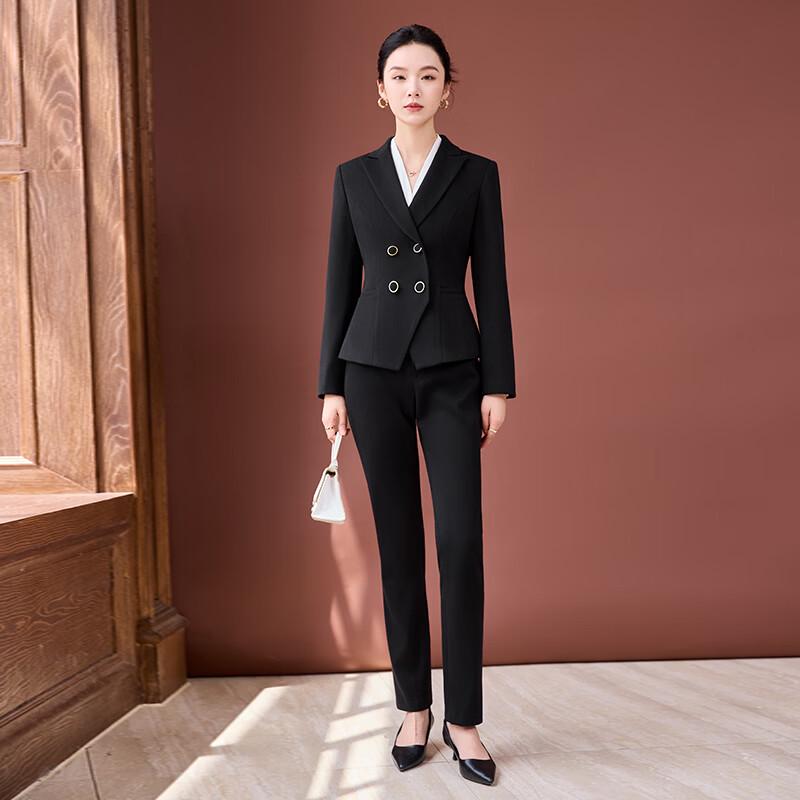 Women's Petite Professional Blazer Suit Set
