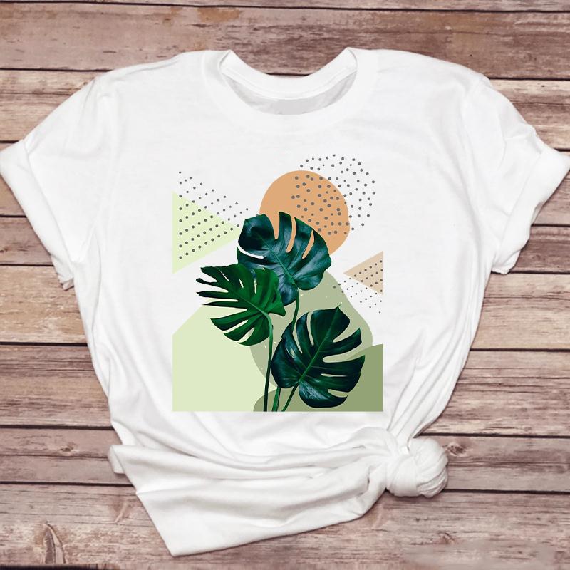 Clothes For Women Cartoon Kawaii Ladies Short Sleeve Casual Summer Print Female Clothes Fashion Tops Tshirt Natural Scenery
