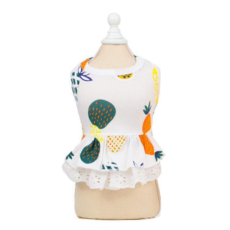 Cozy Cotton Cat Dog Dress Skirt Summer Pet Clothes for Small Dogs Yorkshire Shih Tzu Teddy Dresses Puppy Clothing Cachorro Roupa