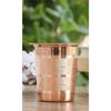 Copper Glass Tumbler Cup with Lid Set, Drinkware Home Restaurant, Yoga Ayurveda, 300 ML Each, 2 Pieces