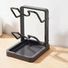 Double Layer Pot Lid Rack Non-slip Large Capacity Cutting Board Holder Draining Pot Lid Organizer