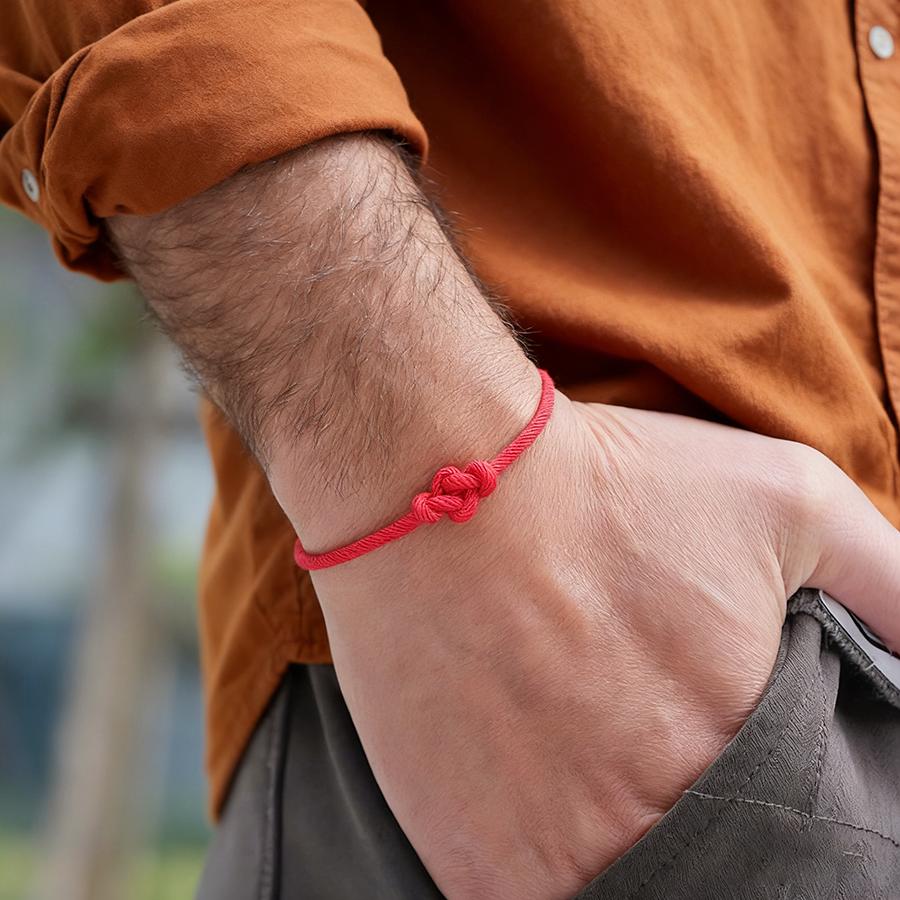 New Handmade Hypoallergenic Nylon Cord Bracelet Unisex Unique Knot Couple Braslet Valentine Day Gift Not Fading Or Deforming