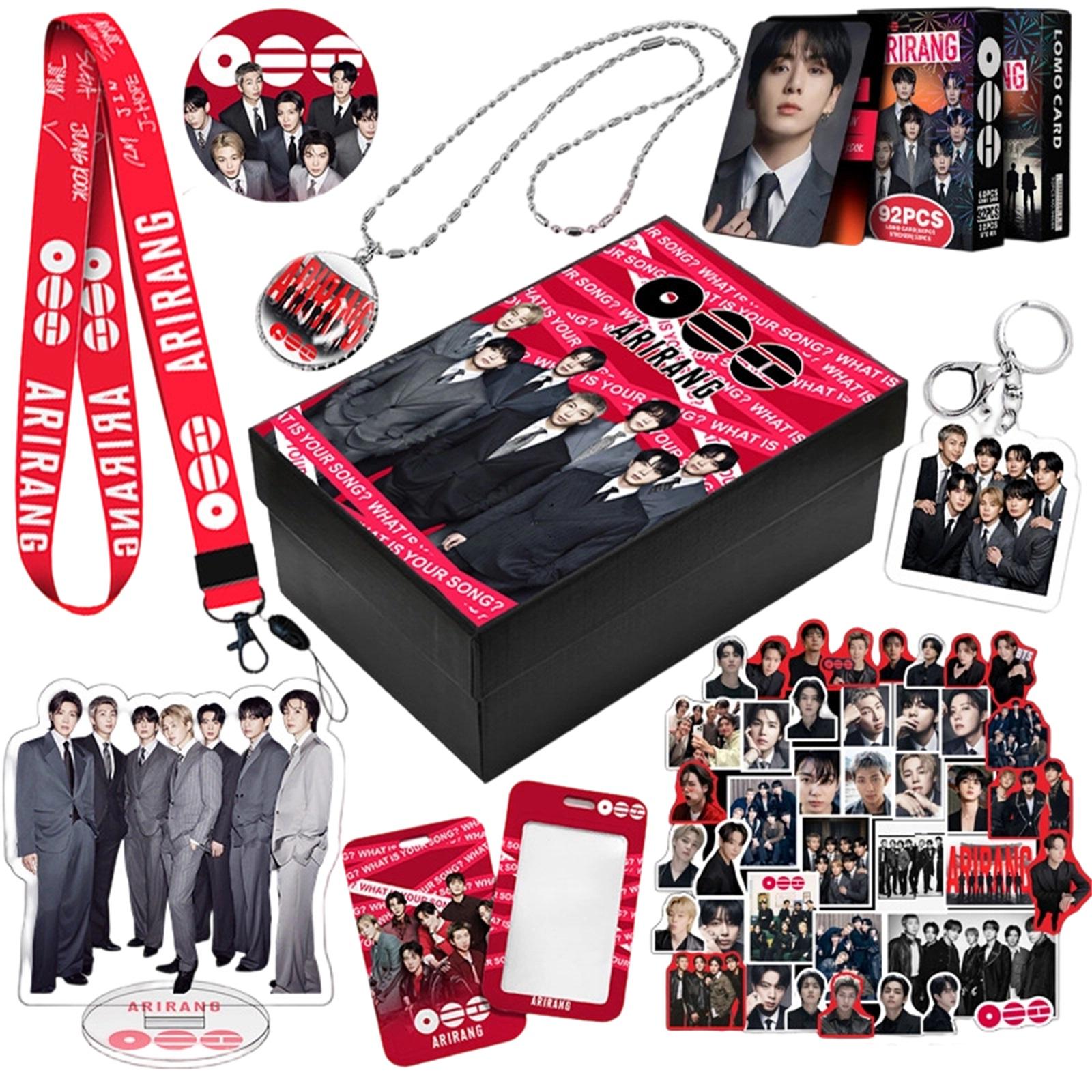 Star Surrounding Male Group Album Small Gift Box Star Stationery Set Eight Piece Set One Size
