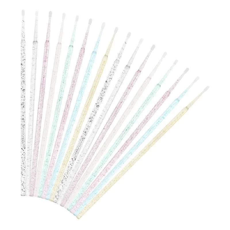 100Pcs Disposable MicroBrush Eyelashes Extension Tools Individual Lash Removing Cotton Swab Micro Brush For Eyelash Makeup Tool