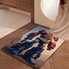 Bumblebee Battle Armor Rectangular Rug Durable Easyclean Carpet For Hallway Balcony Study Home Party Decor Halloween Gift