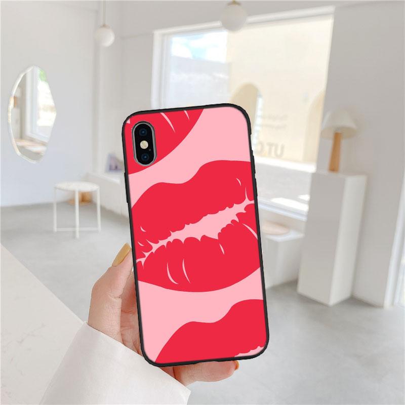 

Sexy red lips New High-End Shell Phone Case for iPhone SE X XS XR 16E 11 17 Pro Max 8 7 6 6s Plus iPhone 6 Plus