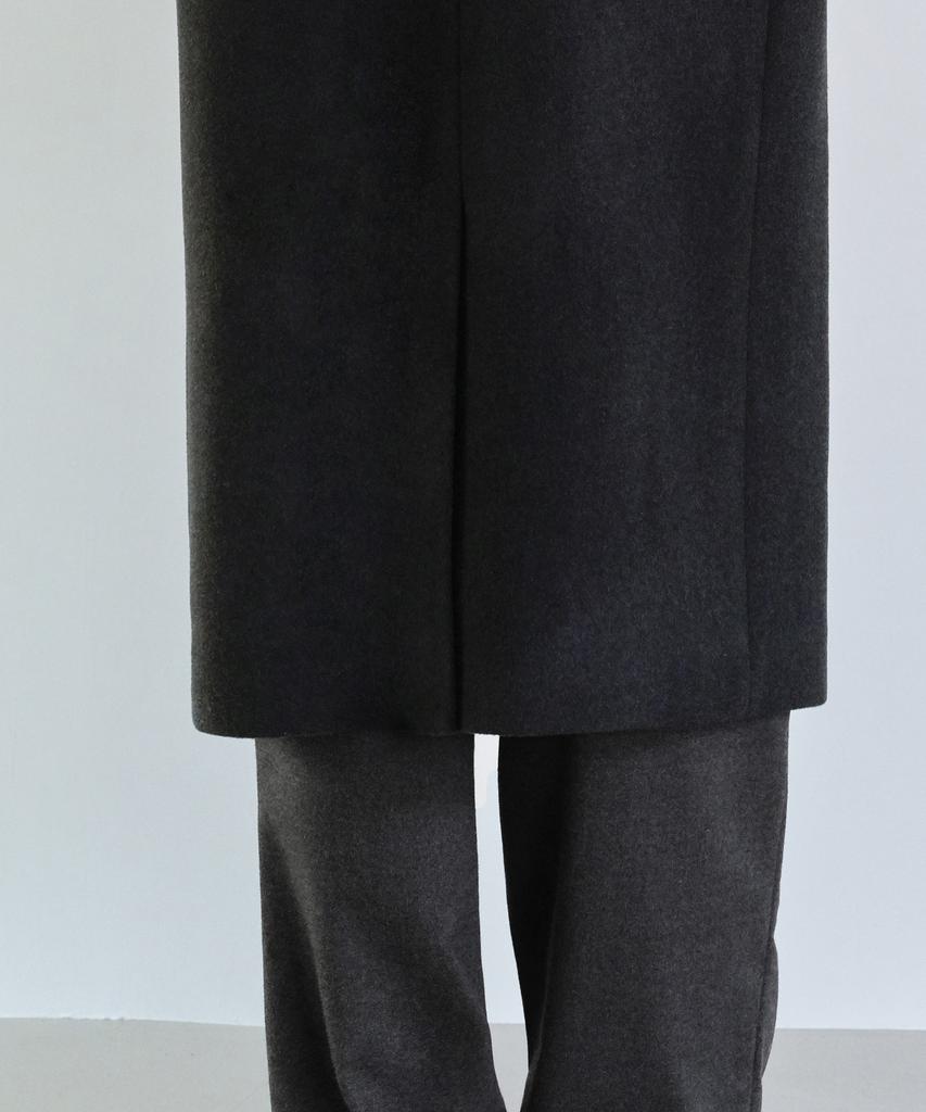 Musinsa Standard Cashmere Blend Oversized Single Coat [Charcoal Grey]