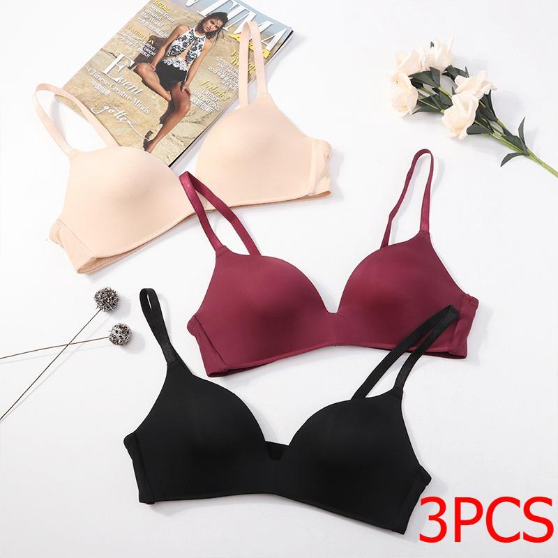 Breathable Bra 2 Bracelet Strapless Slim Seamless Without Rims Gather Sexy