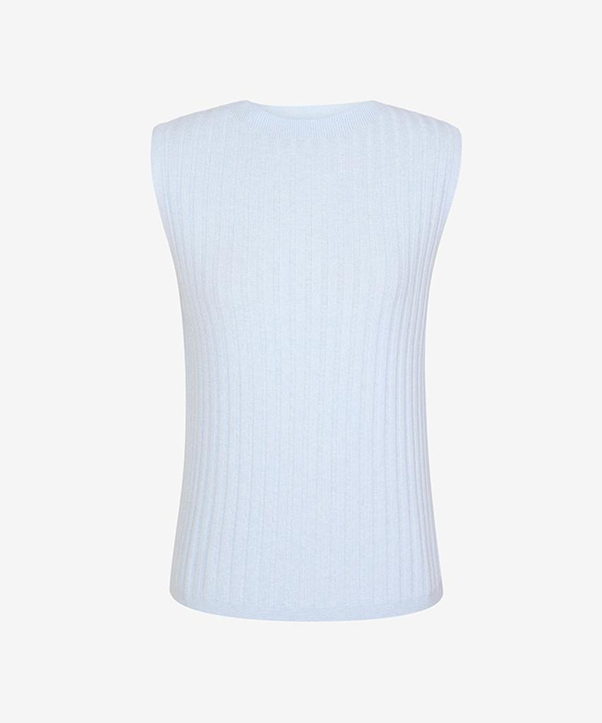 Sekeonseukin 3D Knit Rib Sleeveless Pullover