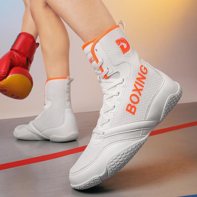 Professional Boxing Sneakers for Men New Style High Top Wrestling Shoes Non Slip Combat Sneakers Breathable Boxing Training Boot