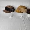 Fashion retro suede military hat women's autumn and winter new plush splicing temperament fashionable and face newsboy hat