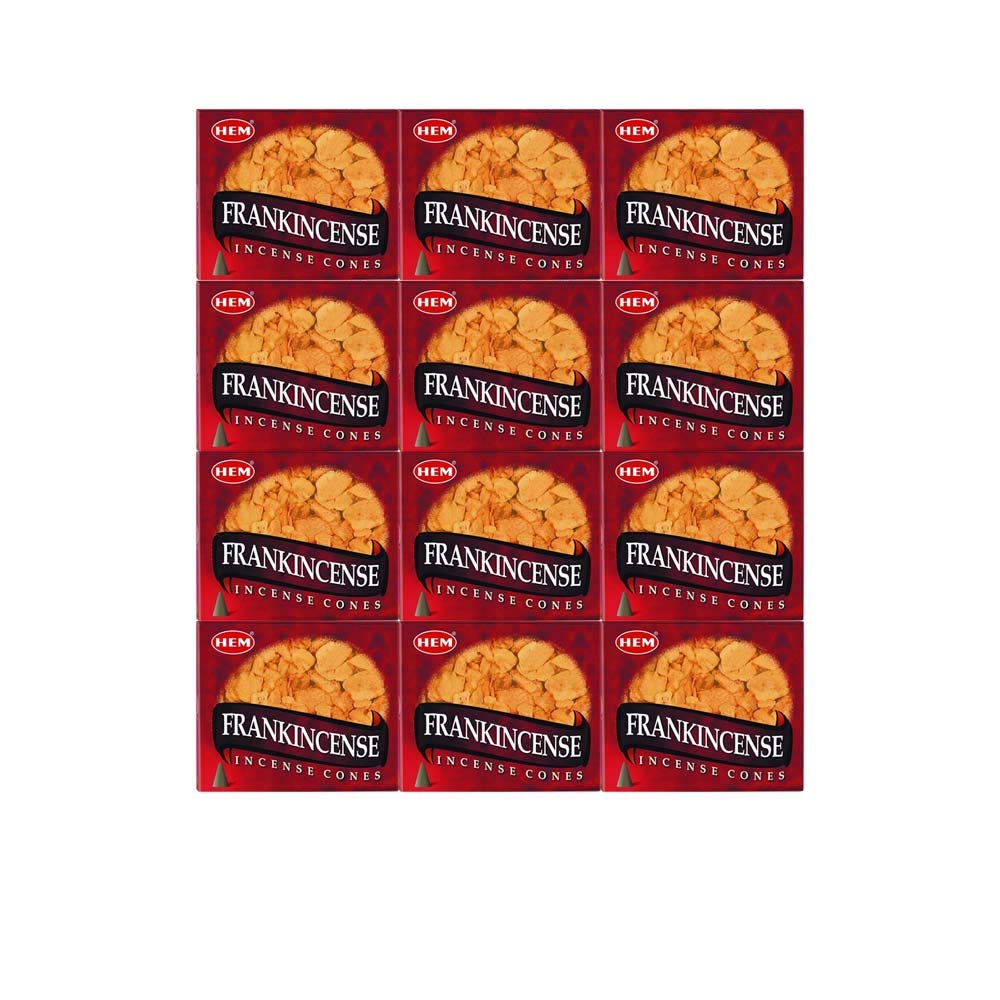 HEM frankincense cone incense 12 boxes