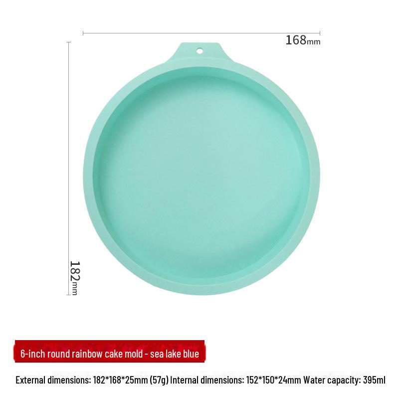 

Силіконова трикутна форма для торта «Веселка» - шифонова форма для випічки 6-inch round
