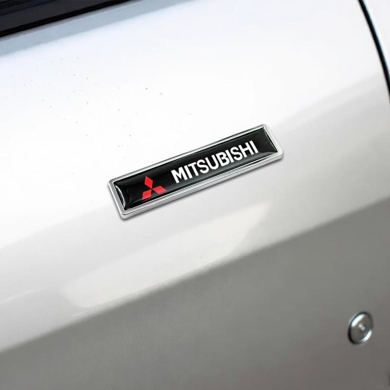 2pcs Car Side Body Sticker Emblem Decal for Mitsubishi Logo RALLIART ASX Lancer Colt Pajero Outlander Eclipse Galant Styling