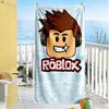 Roblox Ručník na pláž Vysoká savost & Rychleschnoucí Pohodlný Lehký Přenosný pro Plavání, Pláž, Kempování, Cestování, Plážové doplňky, Posilovnu
