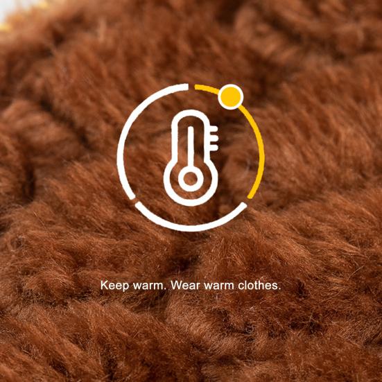 2 Pairs Warm Winter Insoles Thickened Plush Anti-Slip Shoe Inserts Breathable Temperature-Locking Foot Warmers