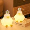 Cute Duck Led Night Light USB Rechargeable Nightlights Silicone Lamp Touch Switch Children Kid Bedroom Decoration Birthday Gift