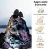 1PC Custom Name Colorful Kittens Friendship flannel blanket versatile,all-season throw suitable for the living room,bedroom,camping,travel,and gift