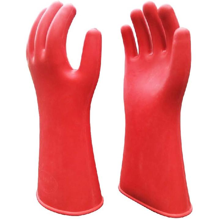 Electrical Insulated Lineman Rubber Gloves Electrician High Voltage Hand Shape Waterproof Safety Protective Work Gloves 12KV Insulating for Man Woman