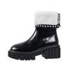 Size 34-42 Genuine Leather Boots Women Thick Fur Warm Buckle Winter Boots Platform Ankle Boots for Women Shoes Platform Shoes