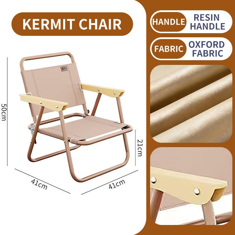 Kermit Folding Outdoor Chair - Portable for Picnic, Camping, Fishing, and Wilderness Activities