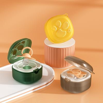 Baby Pacifier Box PP Storage Box Portable Dustproof Bite Music Storage Box Transparent Plastic Packaging Box