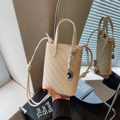 Nischen-Webtaschen Damen Sommer neue Mode Damenhandtaschen beliebte Schulter-Umhängetaschen Handtasche Handytasche