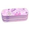 Large Pencil Case Multipurpose Cute Stylish 3 Layers Large Capacity Pencil Pouch with Class Schedule