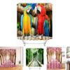 Vibrant 3d Pattern Shower Curtain With Waterproof Polyester Fabric For Elegant Bathrooms