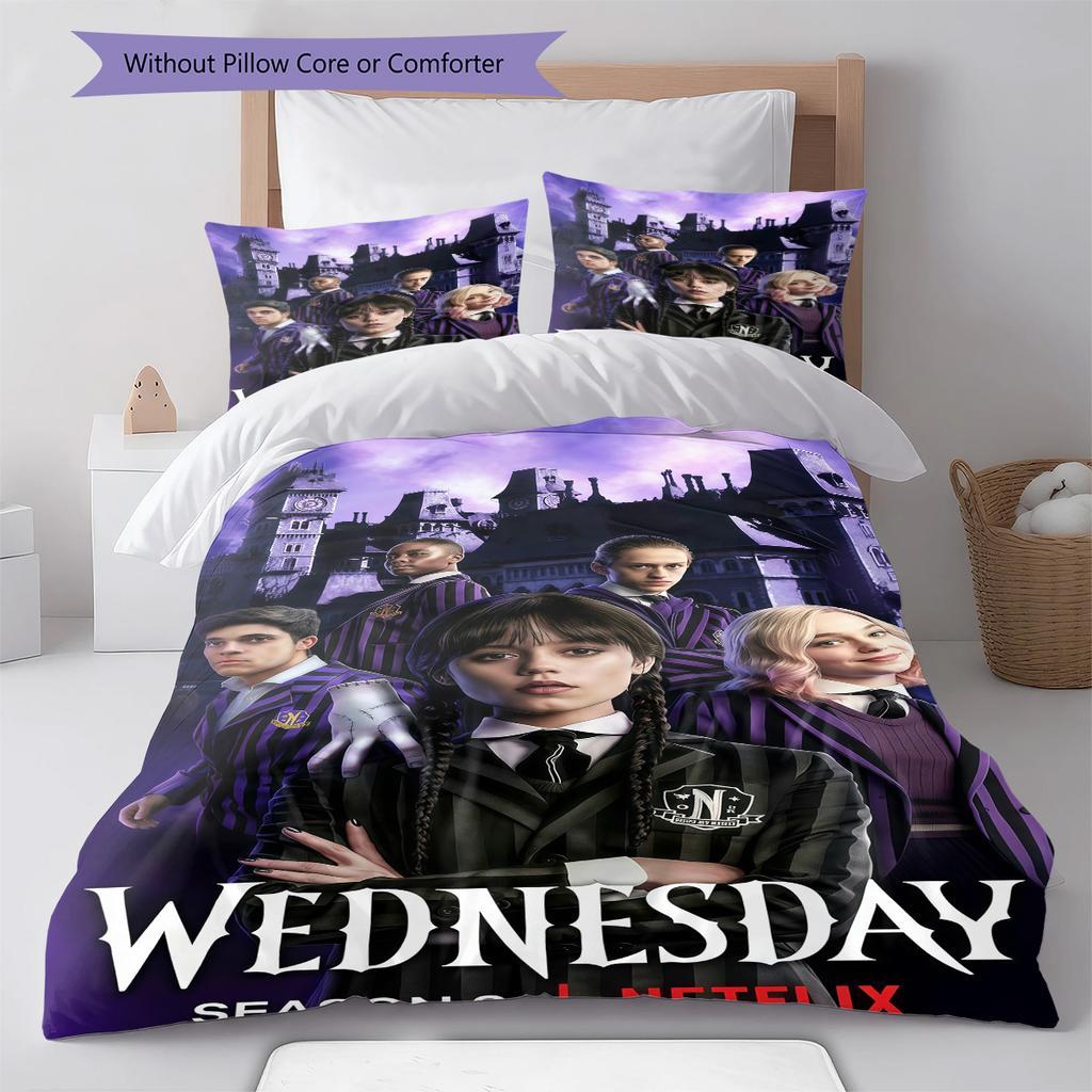 Comedy TV Pattern Bedding Quilt Set Quilt Cover Pillowcase Home Decoration Birthday Gift (1 * duvet cover + 2 * pillowcase, without core)