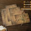 Retro Rindsleder Umschlag & Briefpapier Set - A5 Exquisiter Liebesbrief für Paare