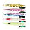 Tolure 120g Slow Sinking Jig, All 5 Colors,Laser Foil, Glow In the Dark, Offshore Jigging Lure, for Tuna, Mackerel, Aji, Saba, 1pc
