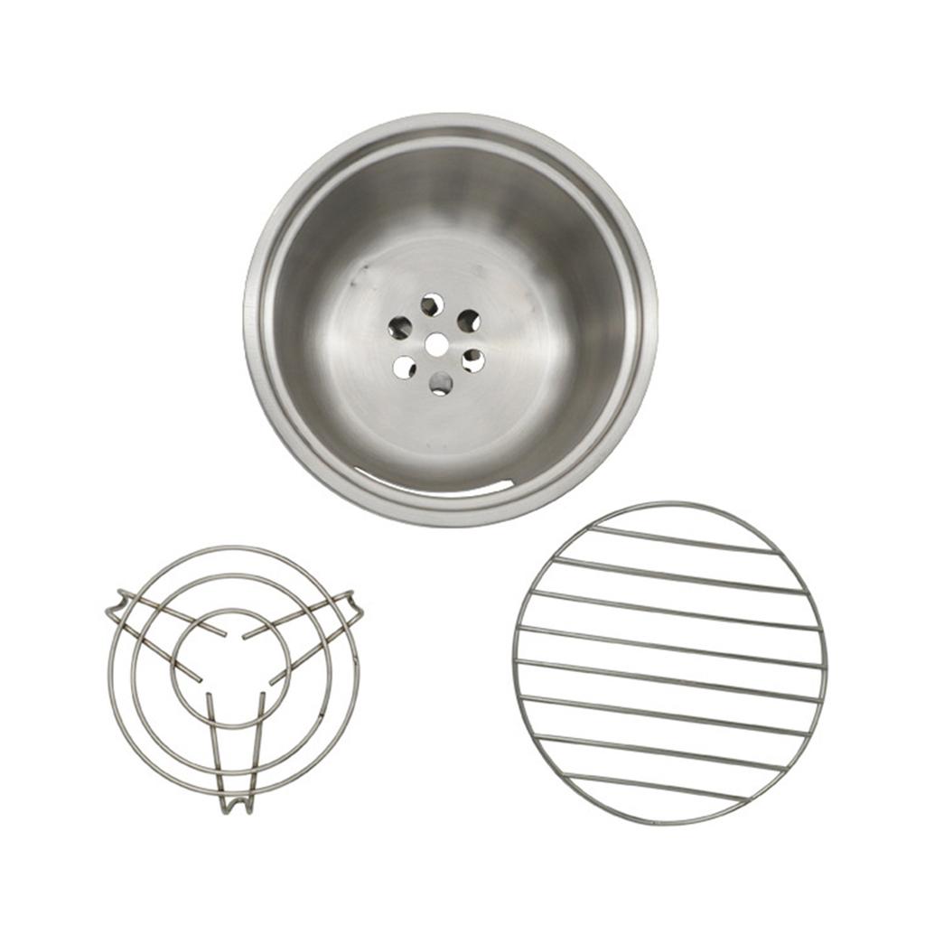 Portable Backpacking Survival Stove Wood Burning Grill Stainless Steel Stove for Outdoor Cooking and BBQ Picnics