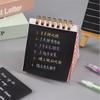 Message Notes Sticky Notes Easy Post Notes Memo Pad Black Notepads  School Supplies