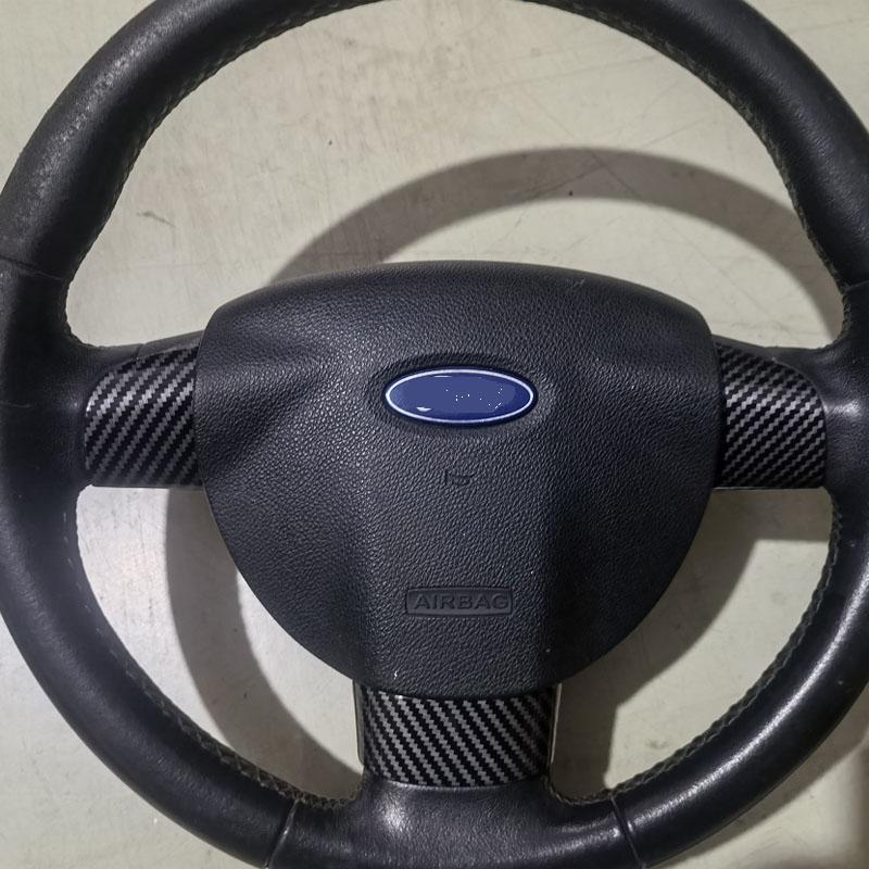 3PSC/Lenkrad glänzende Abdeckung Dekorativer Lenkradpatch für Ford Focus2 3 MK3 2005-2014 2006 2009 2010