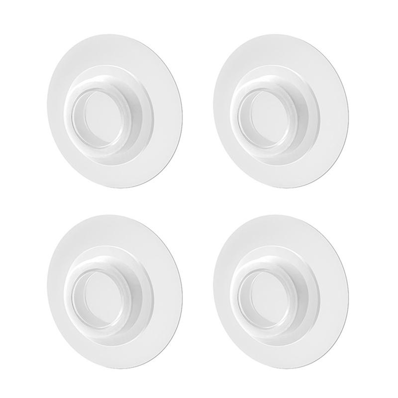 

Карниз для штор без перфорации, фиксированный кронштейн для полотенец, подвесная стойка, прозрачная, 4 шт.