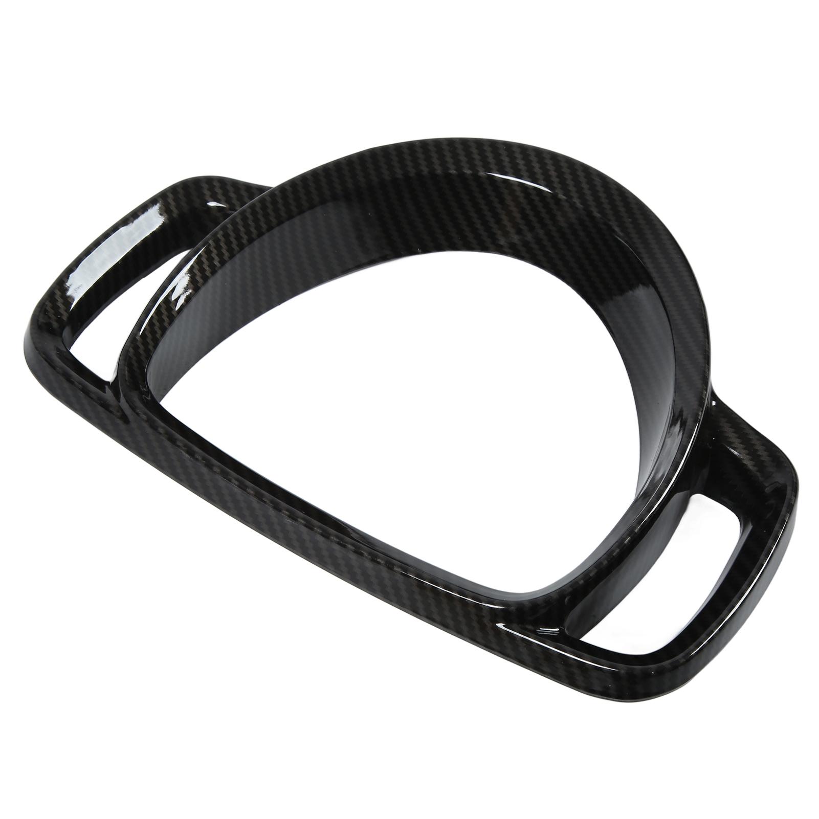 Car Central Control Dashboard Cover ABS Carbon Fiber Style Replacement for Mercedes Benz Smart 2009‑2015