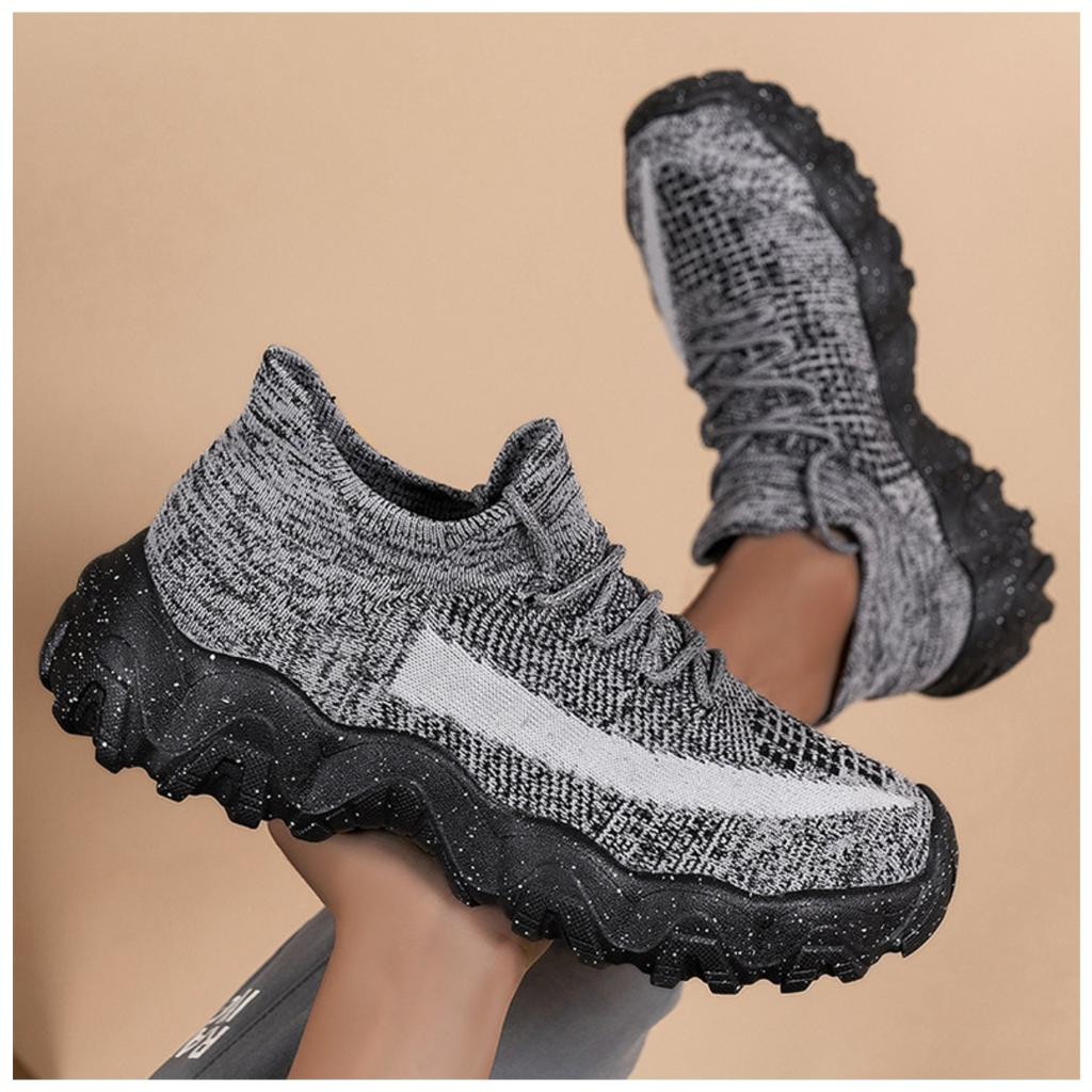Buty Męskie, Oddychające Nie Śmierdzące Stopy Trampki Męskie Modne Skarpety Buty Flyknit Buty Casualowe
