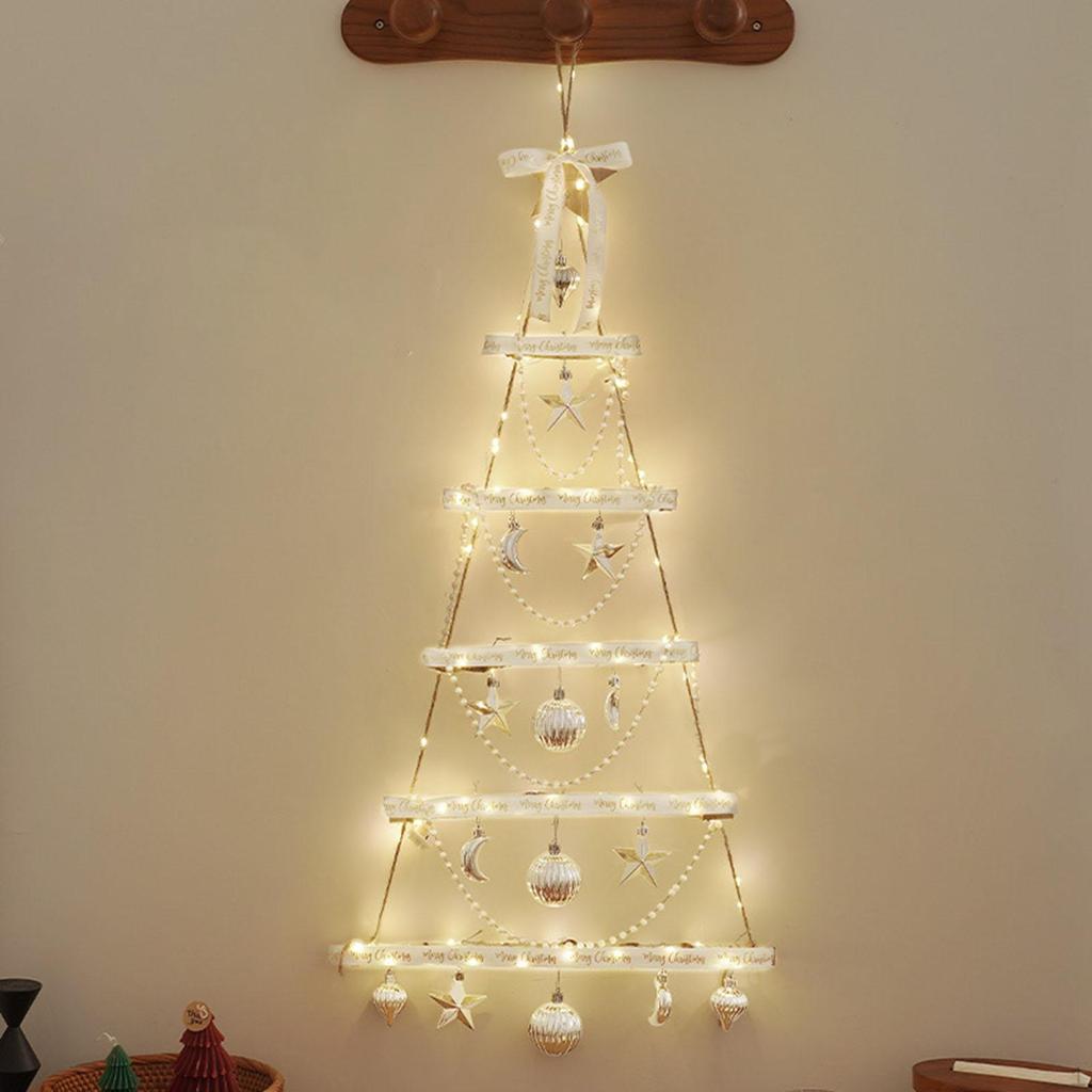 Wall Hanging Christmas Tree Decor Xmas Ornament Ladder for Party Supply Festival