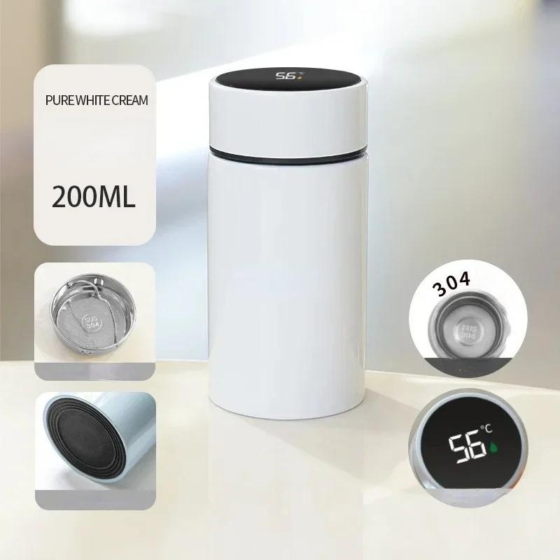 200ML Digital Thermos Bottle Smart Cup with Temperature Display Stainless Steel Vacuum Bottle Vacuum Flask Coffee Cup
