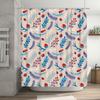 TU Botanical Shower Curtain Red Berries Leaf Pattern Bathroom Decor Waterproof Fabric Vintage Farmhouse Rustic Home Textile
