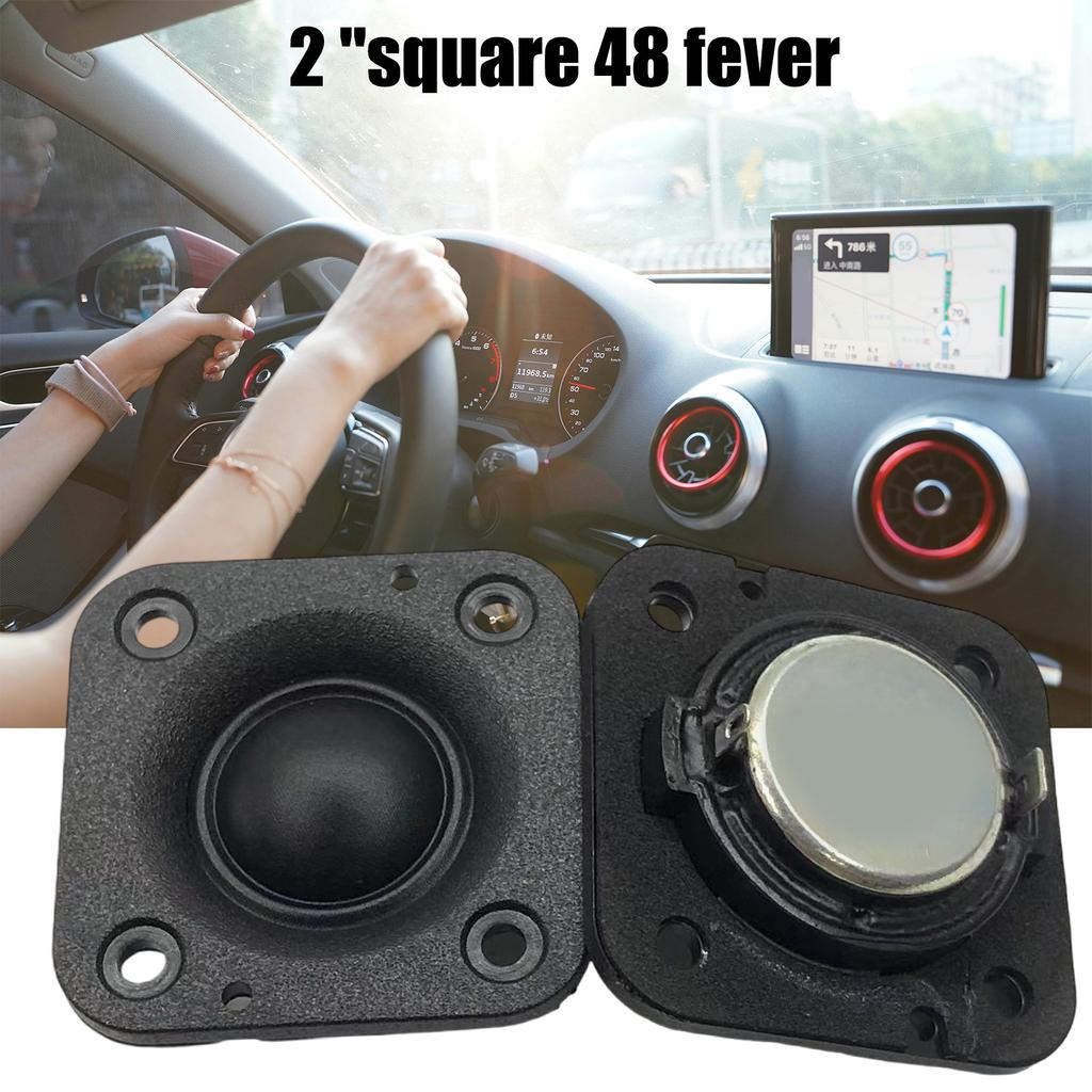 High Performance 2 Inch Square Tweeter Speaker 20W 4ohm with Aluminum Heat Sink for Enhanced Sound Clarity