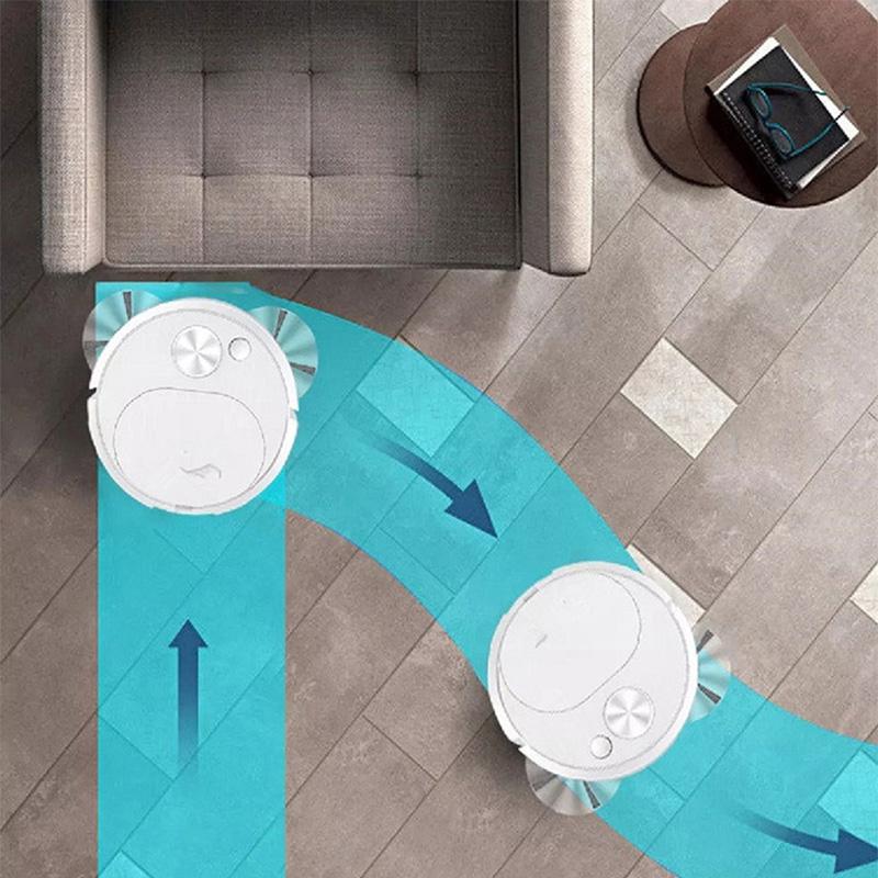 Household Robot Vacuum Cleaner Runtime Room Cleaning Robot Vacuum for Floor Bedroom Marble Pet Hair Dry Mopping Sweeper