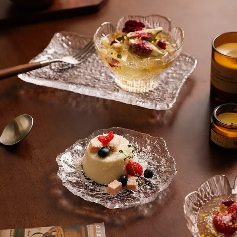 Coppetta da Dessert in Vetro Nordic con Petali Goffrati