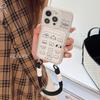 Line Puppy Lanyard Card Bag Is Suitable for iPhone11promax/11pro/11PRO/11/11 Mobile Phone Case.