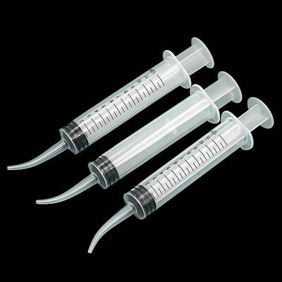 Jeringa de codo Alimentador de pájaros Alimentador de leche materna Medicina Alimentador 12ml Jeringa de plástico Jeringa sin aguja Alimentación de palomas