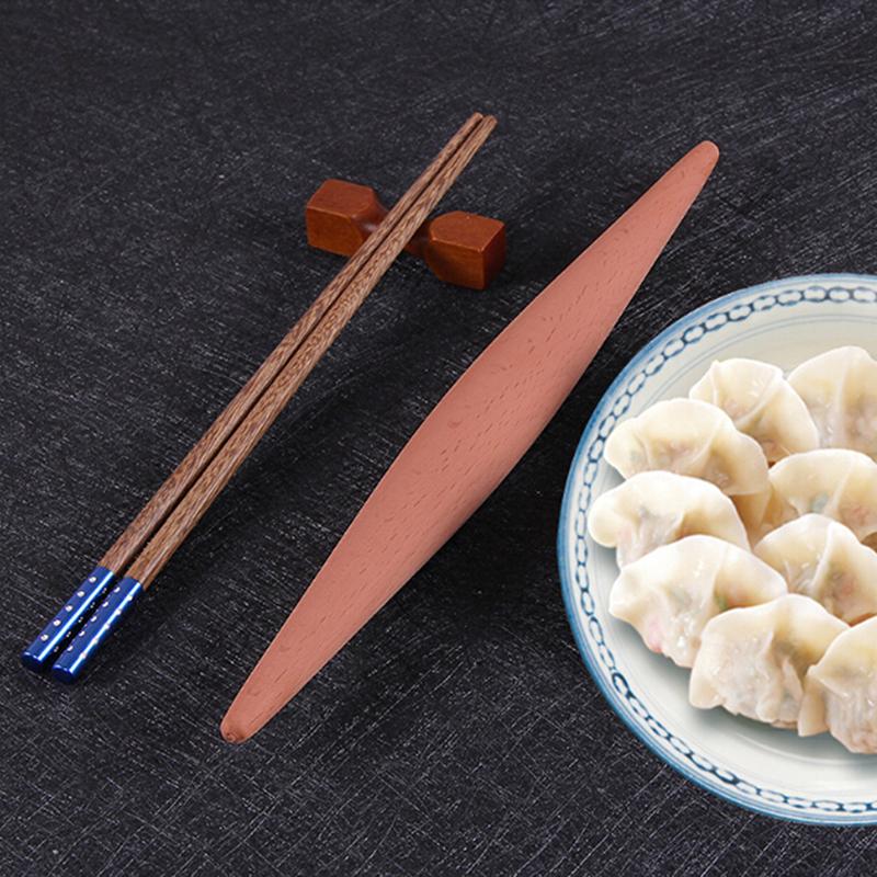 1Pcs Non Stick Long Wooden Handle Rolling Pin Dumplings Fondant Cake Baking Tool