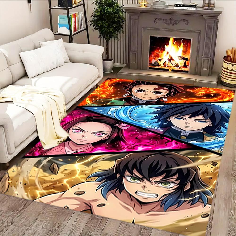 Demon Slayer rug for Living Room rug, Bedroom, Study Room, Hallway Decoration, Perfect for Home Decoration or Holiday Gifts